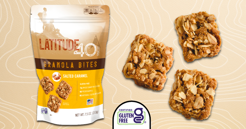Salted Caramel Granola Bites | Latitude 40 Snacks