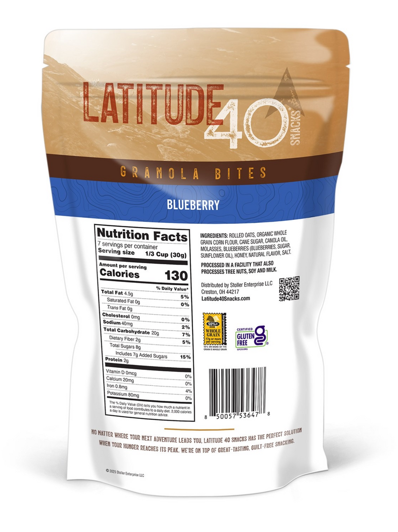 Blueberry Granola Bites | Latitude 40 Snacks Blueberry Granola Bites | Latitude 40 Snacks