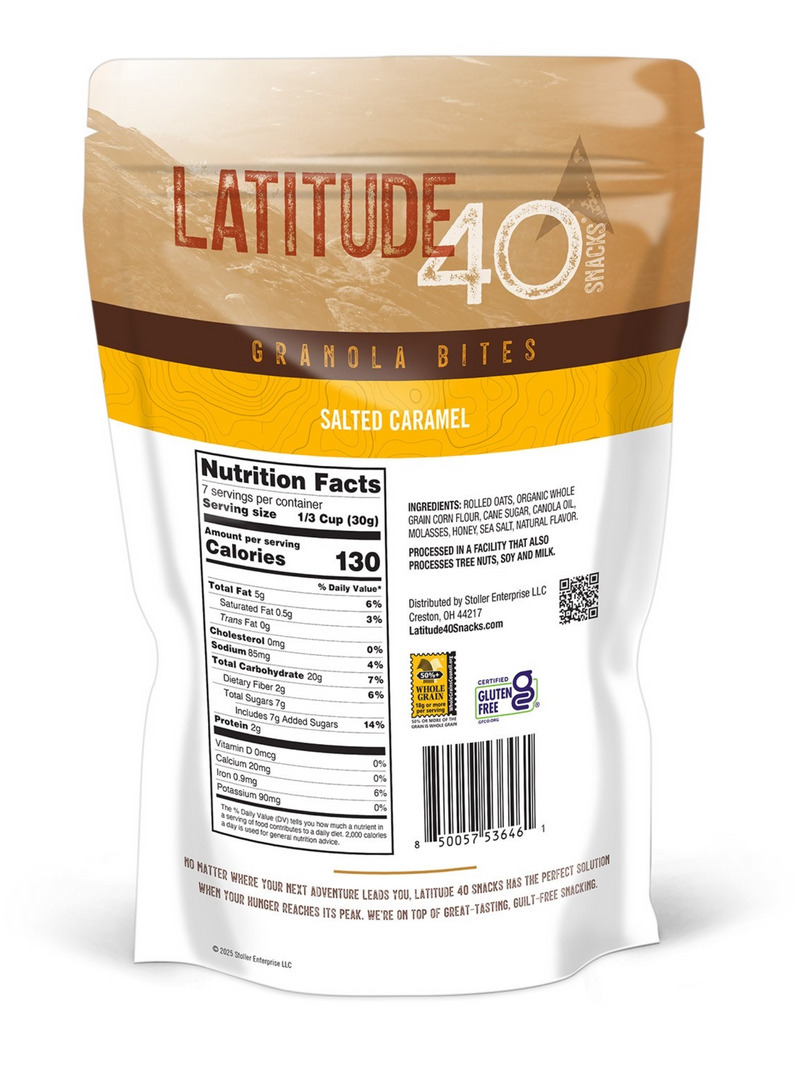 Salted Caramel Granola Bites | Latitude 40 Snacks Salted Caramel Granola Bites | Latitude 40 Snacks