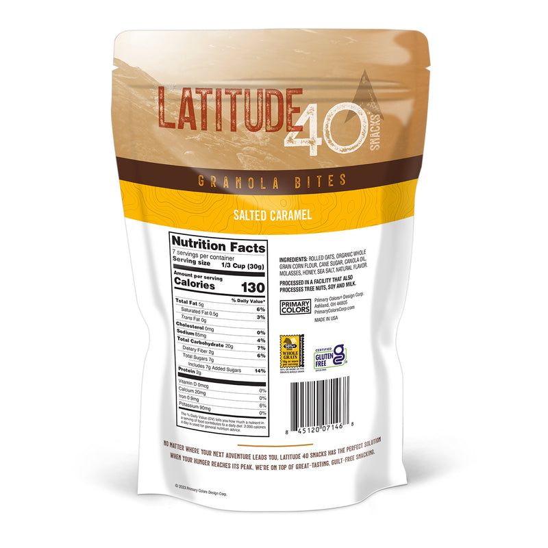 7.5 oz. Latitude 40 Salted Caramel Granola Bites